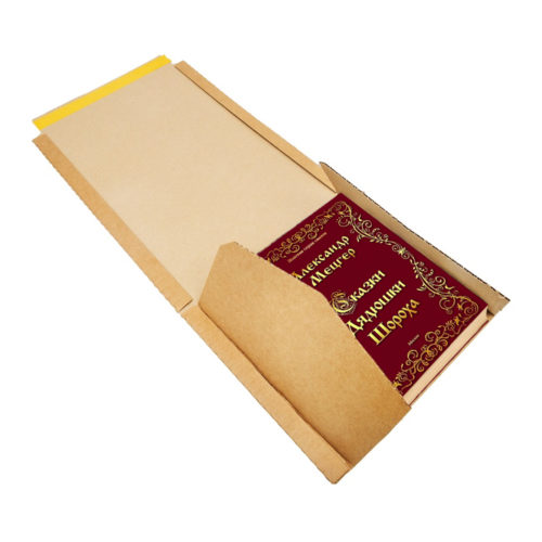 Картонная коробка для картин, рамок, книг и холстов, 320х455х20-60 мм, бурый