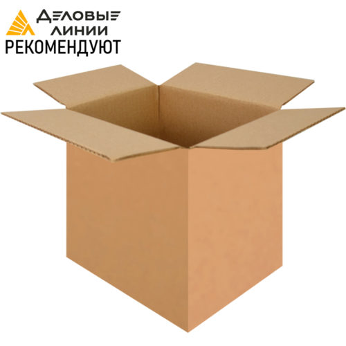 Картонная коробка 200х150х200 мм, Деловые Линии тип "D", Т-23 «В» бур.